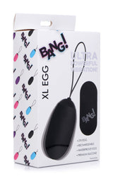 XL Silicone Vibrating Egg - Black - image 4