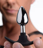 Master Series Dark Invader Metal and Silicone Anal Plug - Small - MS-AD343-SML