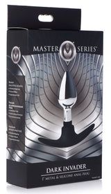 Dark Invader Metal and Silicone Anal Plug - Small - image 5