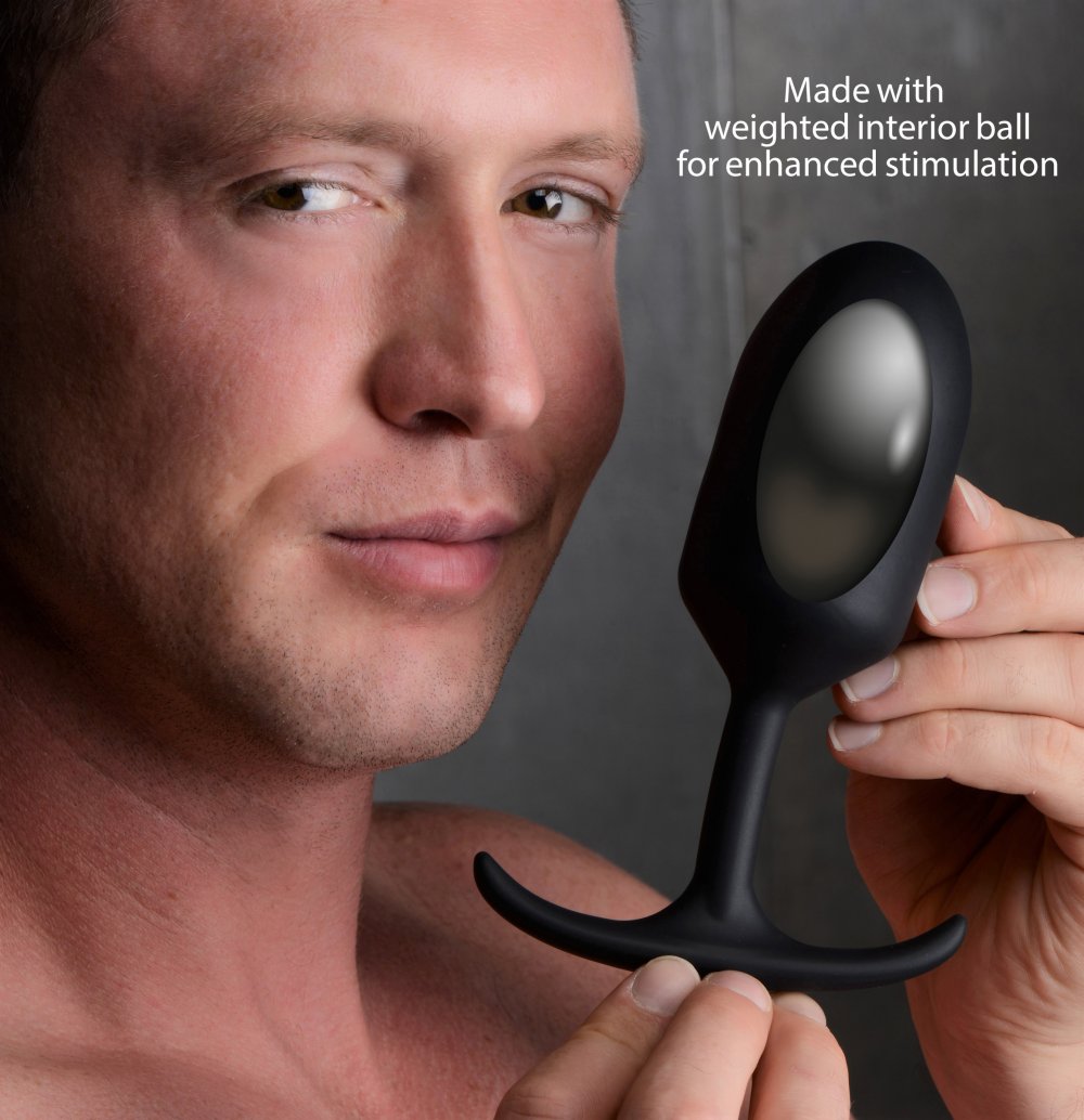Premium Silicone Weighted Anal Plug - XL - image 2