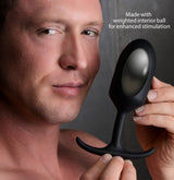 Premium Silicone Weighted Anal Plug - XL - image 2