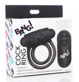 Remote Control 28X Vibrating Cock Ring and Bullet - Black - image 6