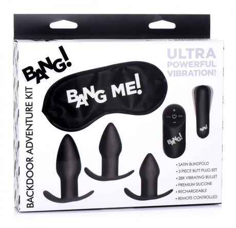 Backdoor Adventure Remote Control 3 Piece Butt Plug Vibe Kit - image 5
