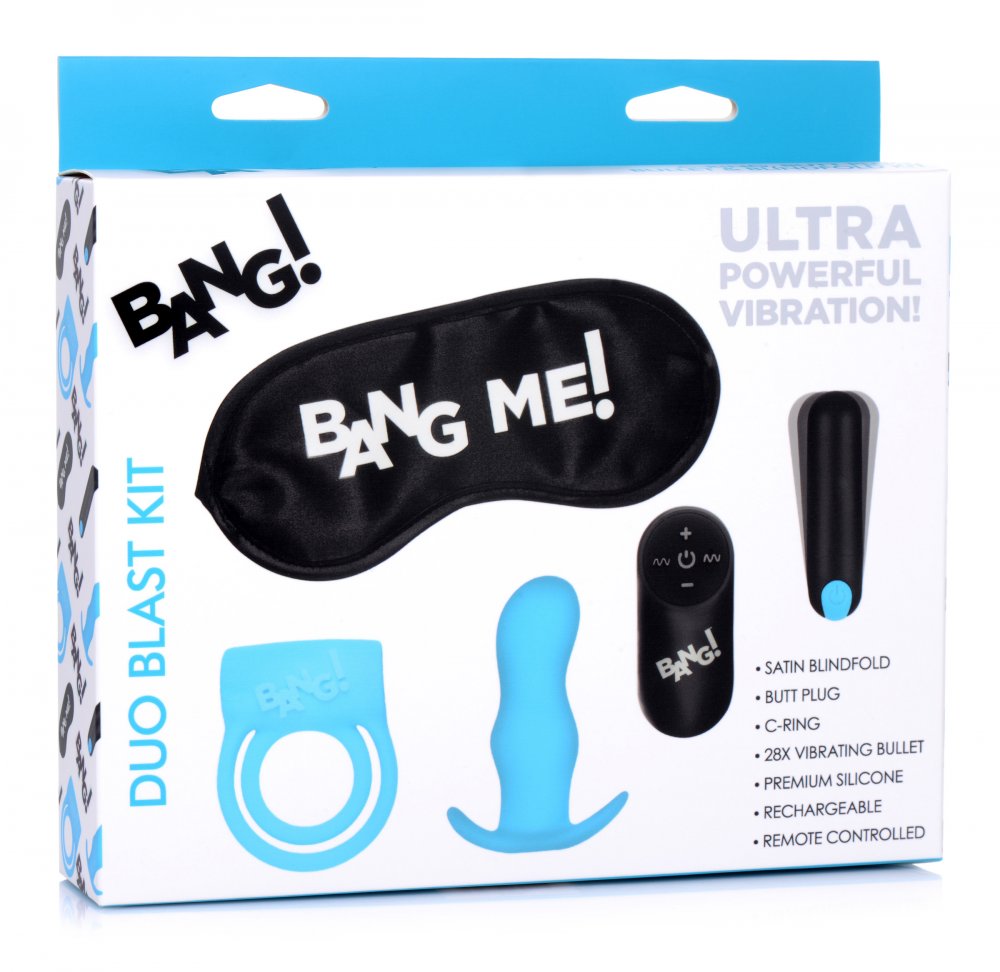 Duo Blast Remote Control Cock Ring and Butt Plug Vibe Kit - image 7