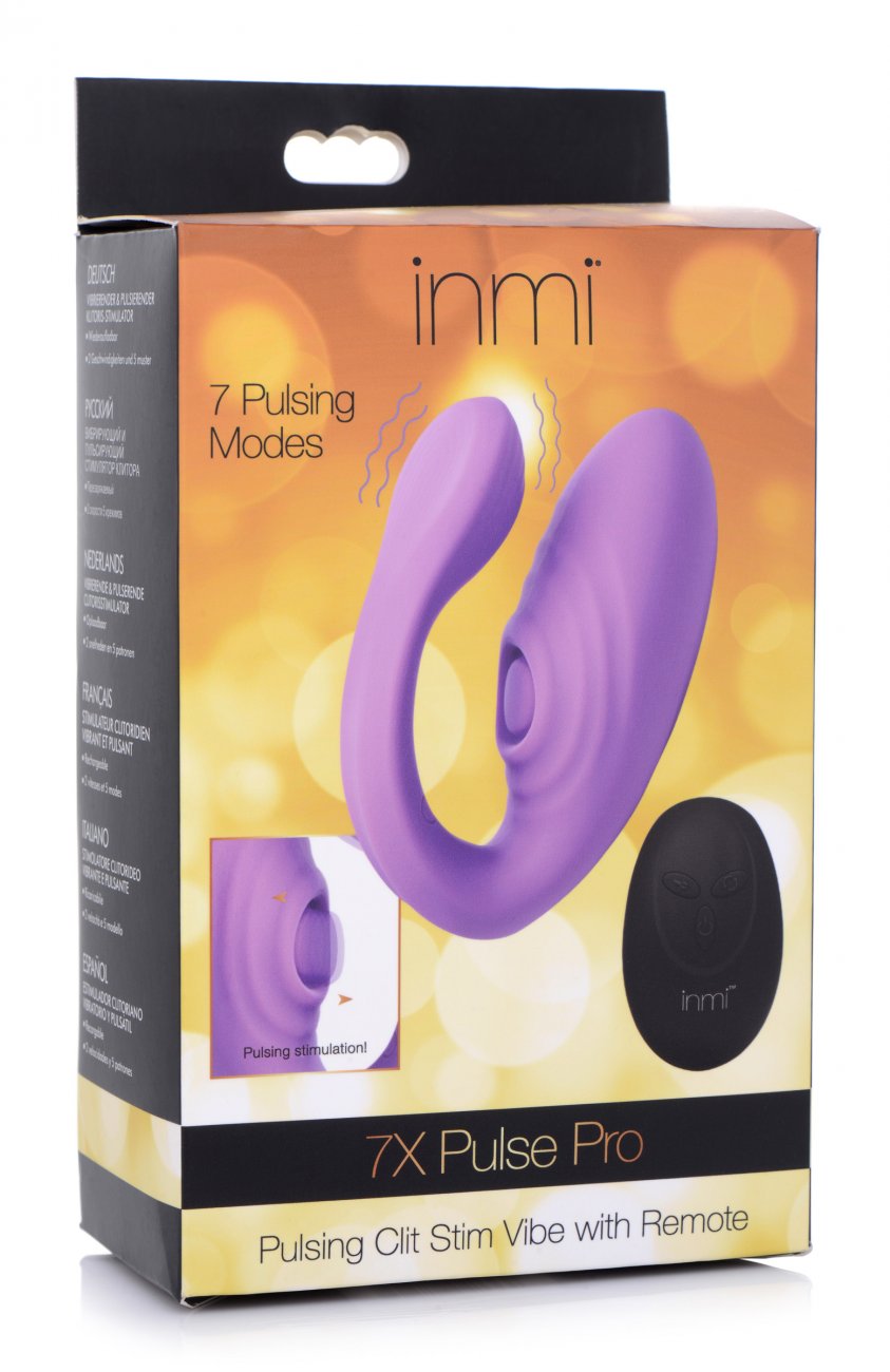7X Pulse Pro Pulsating and Clit Stimulating Vibrator with Remote Control - image 9
