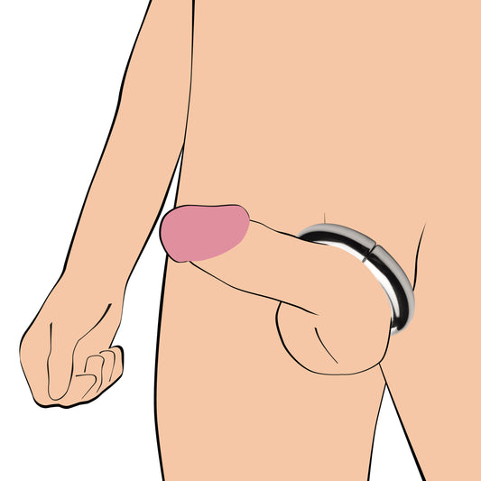 Mega Magnetize Stainless Steel Magnetic Cock Ring by Master Series