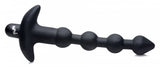 Remote Control Vibrating Silicone Anal Beads - Black - image 5