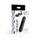 10X Rechargeable Vibrating Metallic Bullet - Black - image 7