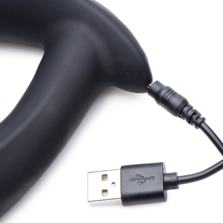E-Stim Pro Silicone Vibrating Prostate Massager with Remote Control - image 7