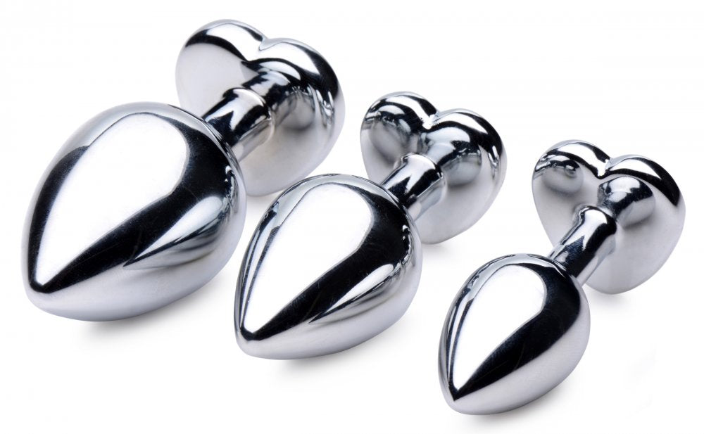 Red Heart Gem Anal Plug Set - image 3