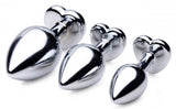 Red Heart Gem Anal Plug Set - image 3