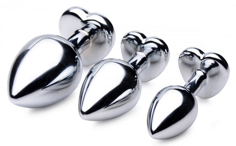Red Heart Gem Anal Plug Set - image 3
