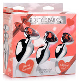 Red Heart Gem Anal Plug Set - image 5