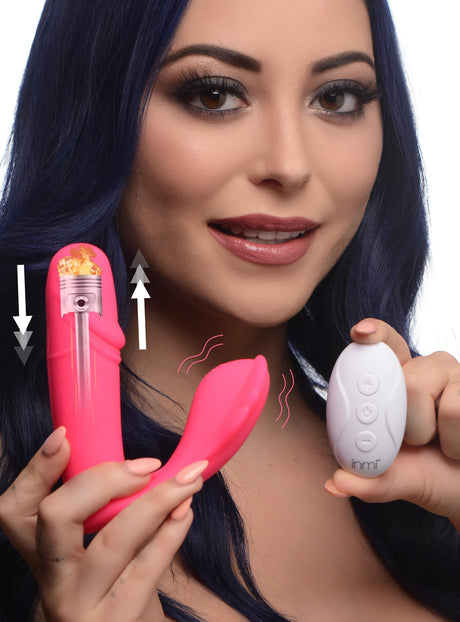 Inmi Panty Thumper 7X Thumping Silicone Vibrator with Remote - 848518043917