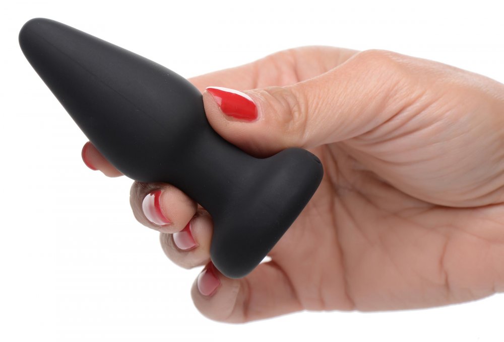 Light Up Silicone Anal Plug - Small - image 3