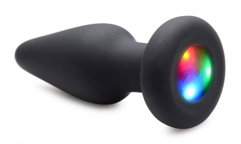 Light Up Silicone Anal Plug - Small - image 4