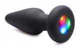 Light Up Silicone Anal Plug - Small - image 4