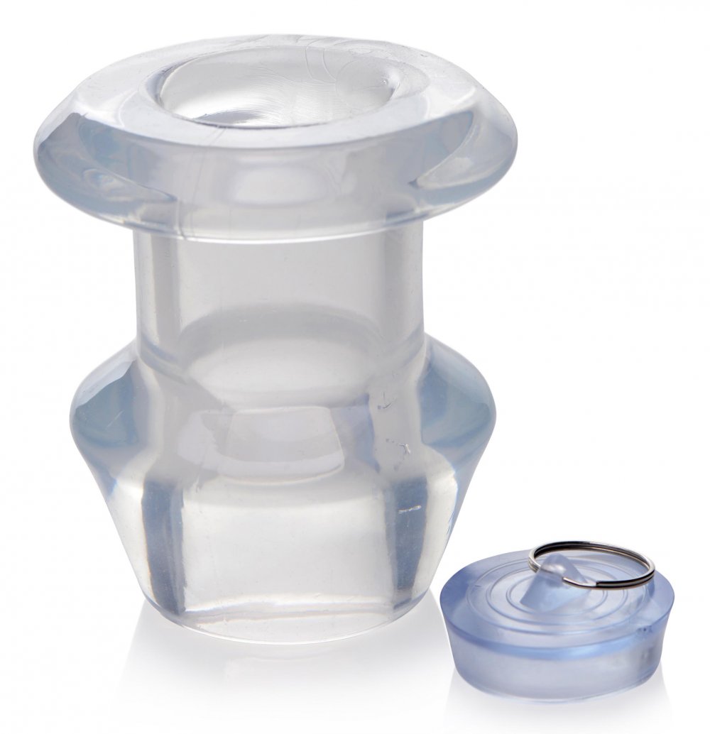 Ass Bung Clear Hollow Anal Dilator with Plug - XL - image 5
