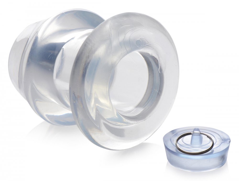 Ass Bung Clear Hollow Anal Dilator with Plug - XL - image 7