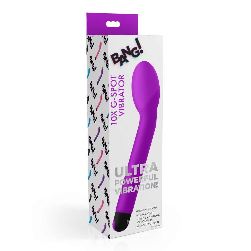 10X Silicone G-Spot Vibrator - Purple - image 6