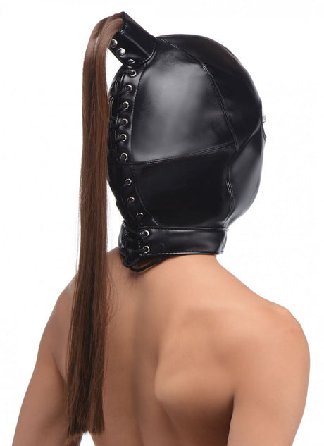 Ponytail Bondage Hood - image 2