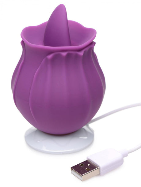 Bloomgasm Wild Violet 10X Silicone Clit Licking Stimulator - Purple - image 6