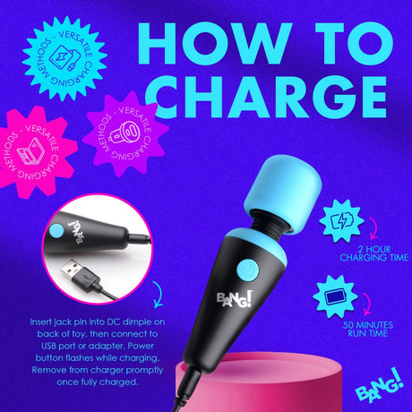 10X Ultra Powerful Silicone Mini Wand - Blue - image 7