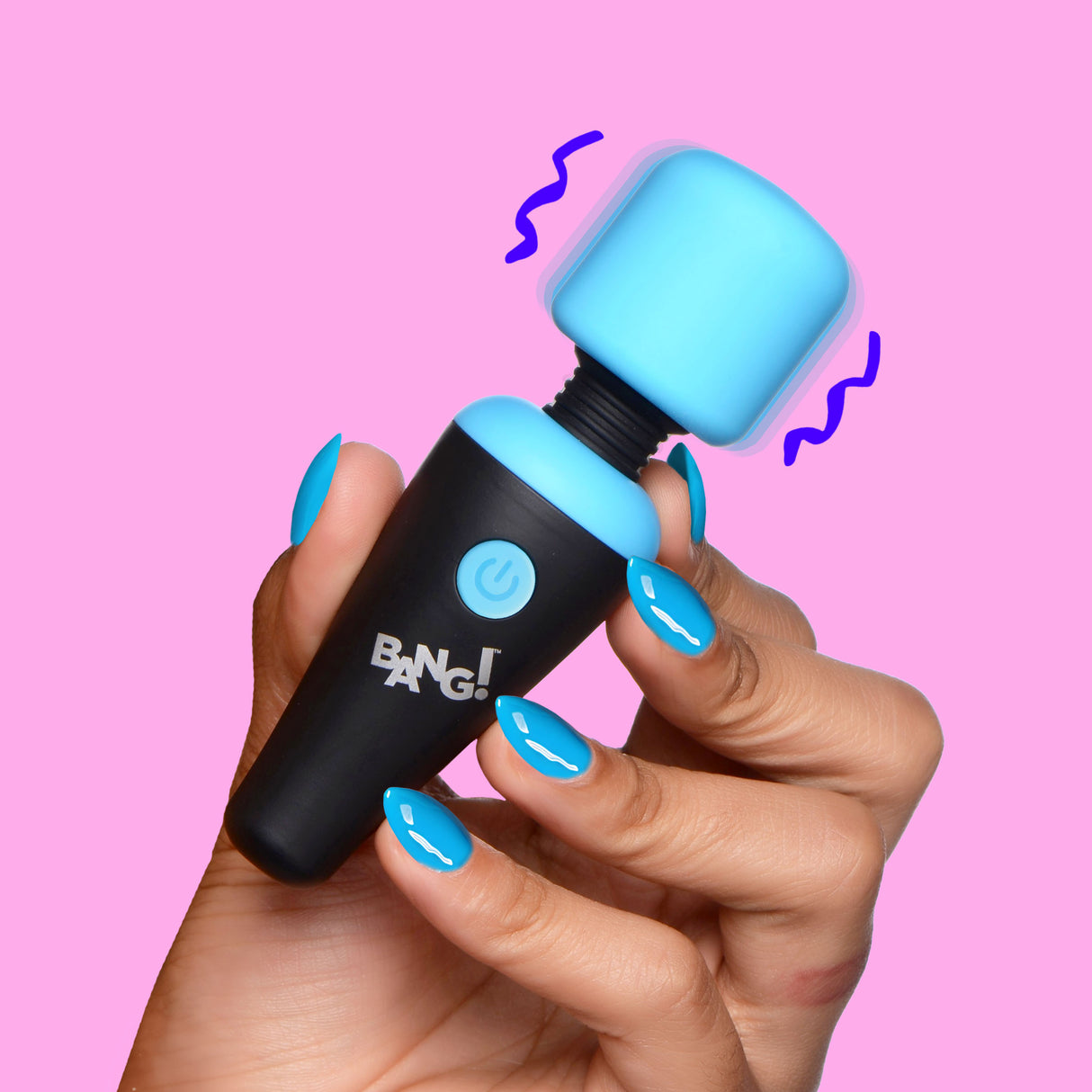Bang! 10X Silicone Mini Wand — 4.3in, Black, USB Rechargeable - 848518044983