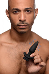 Interchangeable 10X Vibrating Silicone Anal Plug with Remote - Small - image 2