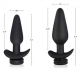 Interchangeable 10X Vibrating Silicone Anal Plug with Remote - Small - image 3