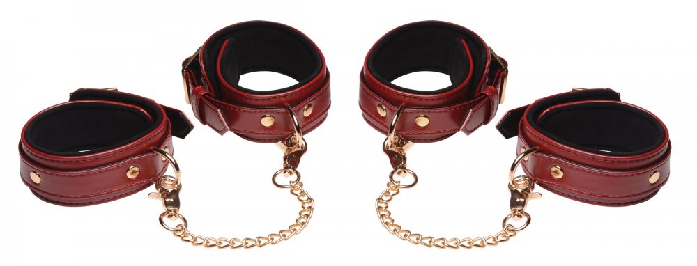6 Piece Burgundy Bondage Set - image 11