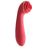 Passion Petals 10X Silicone Suction Rose Vibrator - Red - image 5