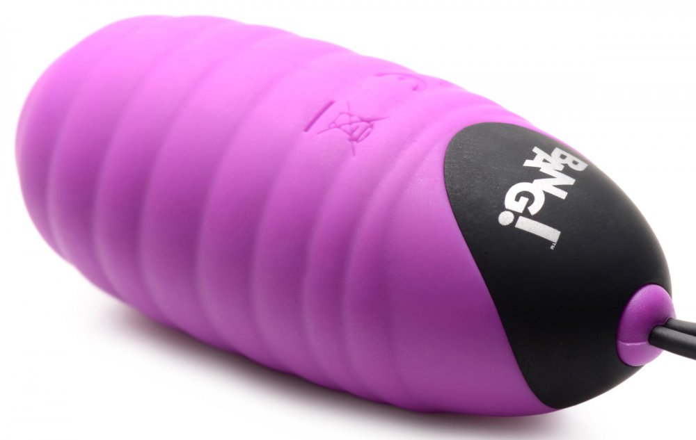 28X Ribbed Silicone Vibrating Egg with Remote Control - image 4