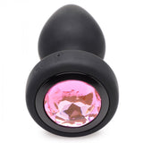 28X Vibrating Silicone Pink Gem Anal Plug - Small - image 4