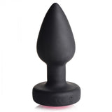 28X Vibrating Silicone Pink Gem Anal Plug - Small - image 5