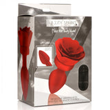 28X Silicone Vibrating Rose Anal Plug with Remote - Medium - image 5
