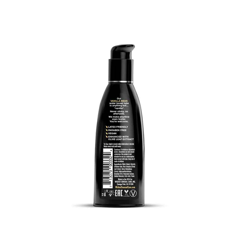 Wicked Sensual Care Aqua Vanilla Bean Water-Based Lubricant — 2 fl. oz. - WS-90332