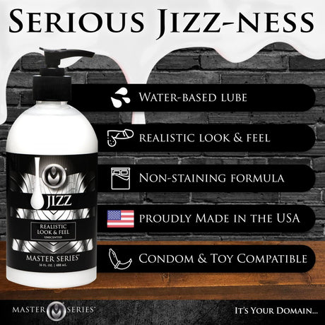 Jizz Unscented Water-Based Lube - 16oz - image 3