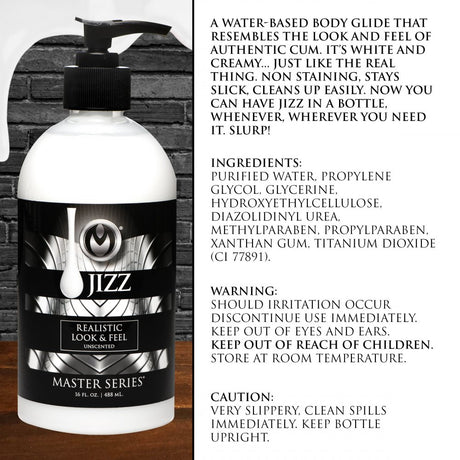 Jizz Unscented Water-Based Lube - 16oz - image 7