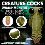 Swamp Monster Green Scaly Silicone Dildo - image 2