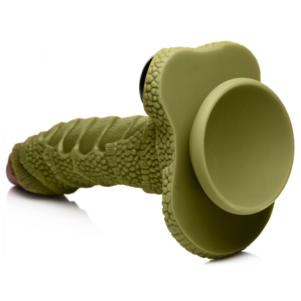 Swamp Monster Green Scaly Silicone Dildo - image 7