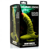 Swamp Monster Green Scaly Silicone Dildo - image 8
