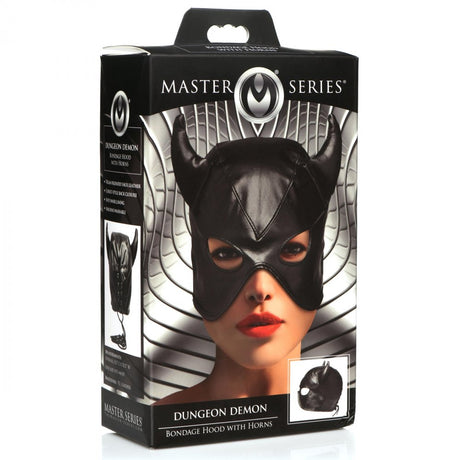 Fetish Hood with Horns - image 5