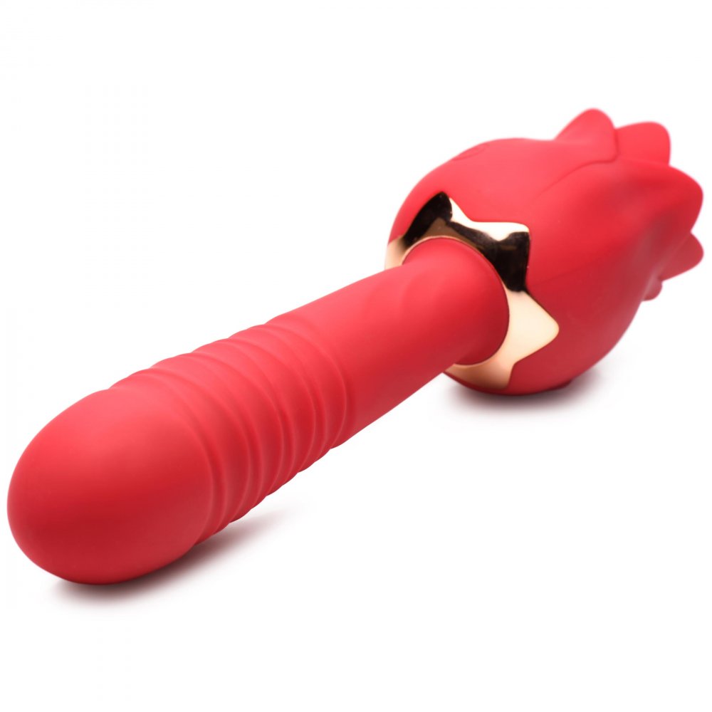 Racy Rose Thrusting and Licking Rose Vibrator - image 8