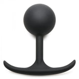 Premium Silicone Round Weighted Anal Plug - Large - image 2