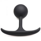 Premium Silicone Round Weighted Anal Plug - Medium - image 2