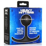 Premium Silicone Round Weighted Anal Plug - Medium - image 3