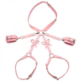 Pink Bondage Thigh Harness with Bows - M/L - image 6