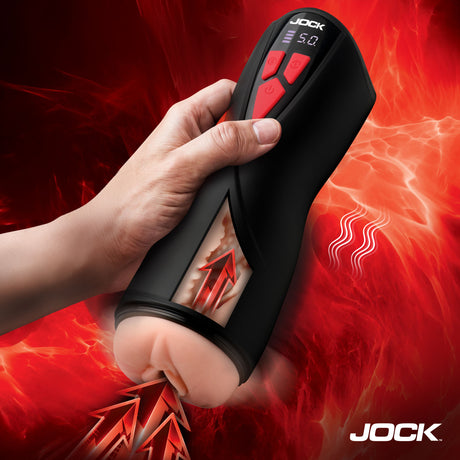 Jock Banger Sucking & Vibrating Masturbator — Lifelike Entrance - 653078945218