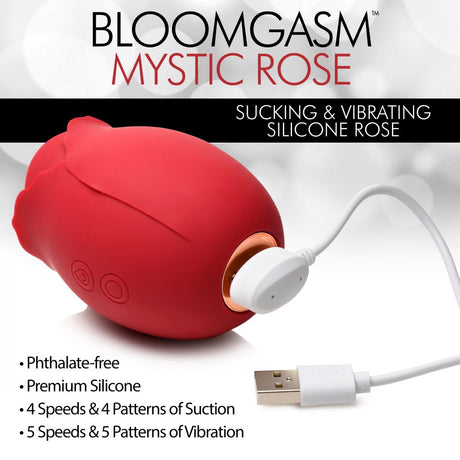 Mystic Rose Sucking and Vibrating Silicone Rose - image 5
